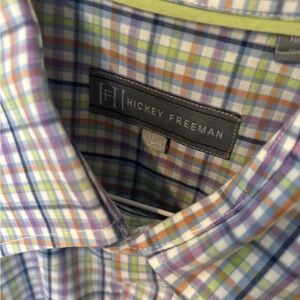 Hickey Freeman Men's Colorful Checkered Shirt